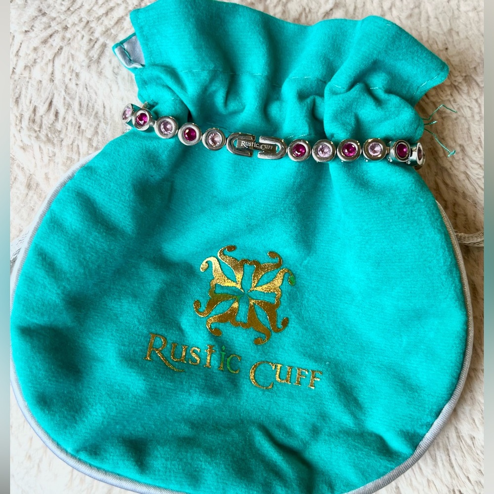 Authentic Rustic Cuff Angeline Tennis Bracelet Si… - image 2